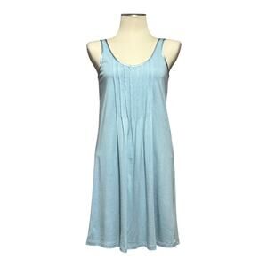 Mara Intimates Pima Cotton Modal Sleeveless Nightgown Blue XS